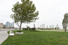 Azerbaijani president and his spouse attend opening of Baku White City boulevard