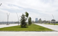 Azerbaijani president and his spouse attend opening of Baku White City boulevard