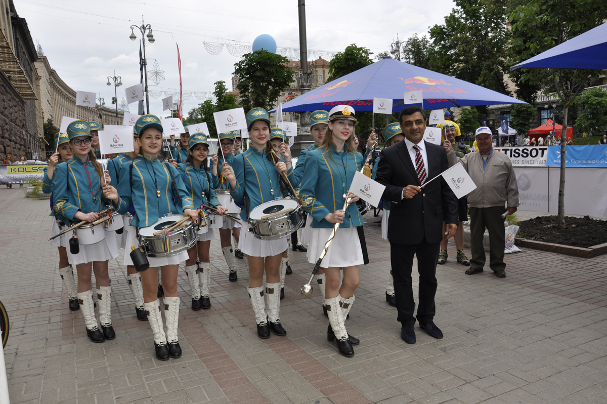 Kiev holds march dedicated to first European Games (PHOTO)