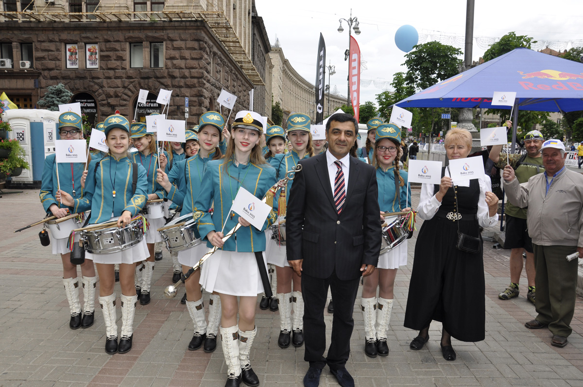 Kiev holds march dedicated to first European Games (PHOTO)