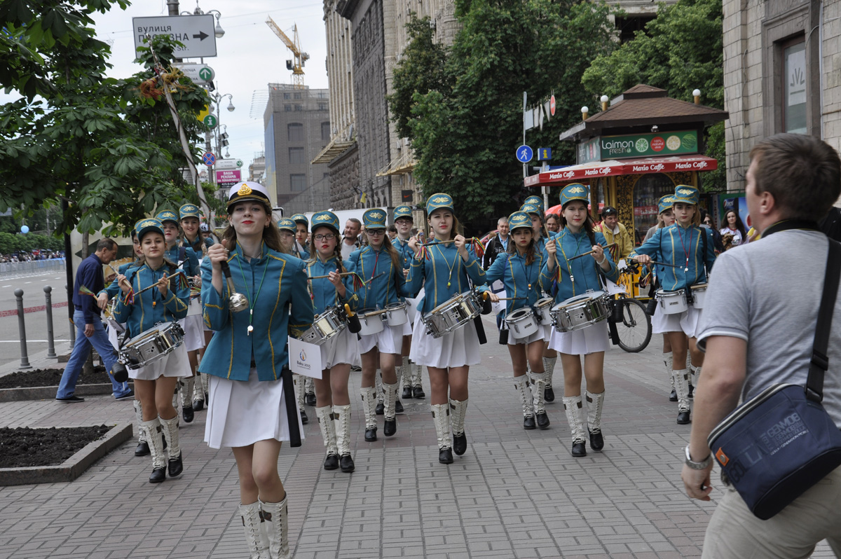 Kiev holds march dedicated to first European Games (PHOTO)