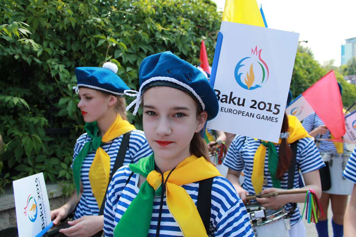 Kiev holds march dedicated to first European Games (PHOTO)