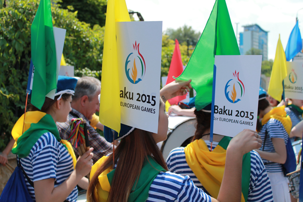Kiev holds march dedicated to first European Games (PHOTO)