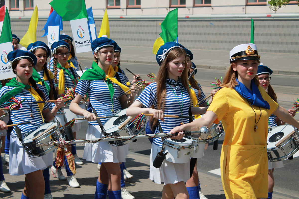 Kiev holds march dedicated to first European Games (PHOTO)