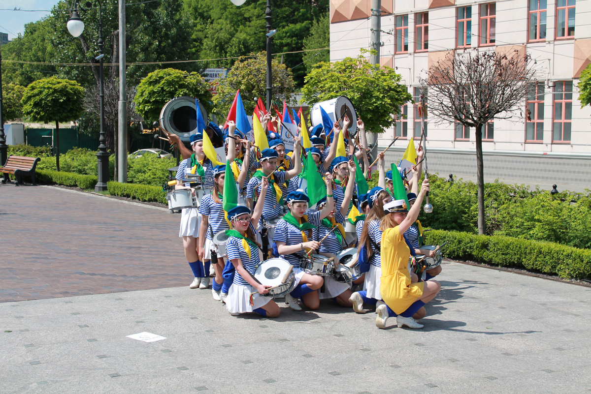 Kiev holds march dedicated to first European Games (PHOTO)
