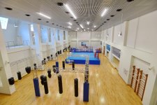 Ilham Aliyev, his spouse attend opening of administrative building of Azerbaijan Boxing Federation and  “Qafqaz Baku Sport Hotel”