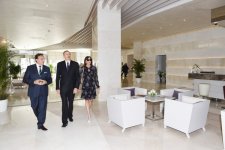 Ilham Aliyev, his spouse attend opening of administrative building of Azerbaijan Boxing Federation and  “Qafqaz Baku Sport Hotel”