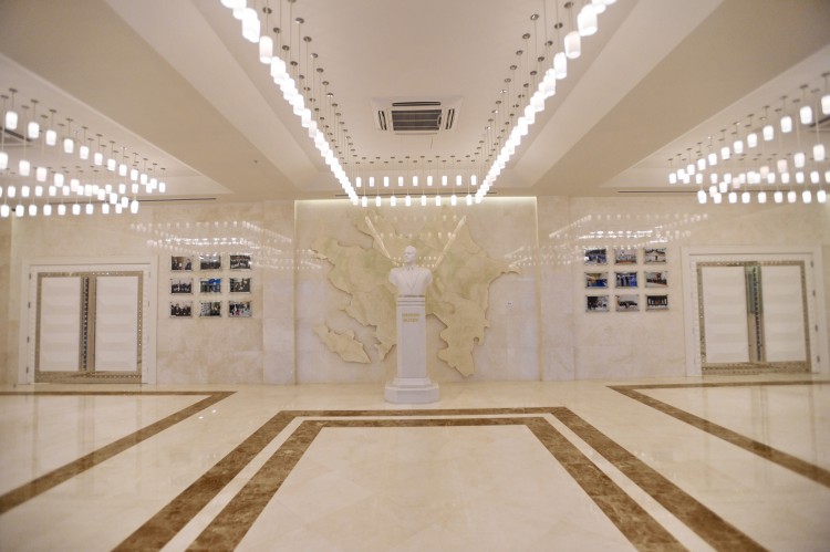 Ilham Aliyev, his spouse attend opening of administrative building of Azerbaijan Boxing Federation and  “Qafqaz Baku Sport Hotel”