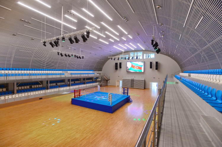 Ilham Aliyev, his spouse attend opening of administrative building of Azerbaijan Boxing Federation and  “Qafqaz Baku Sport Hotel”