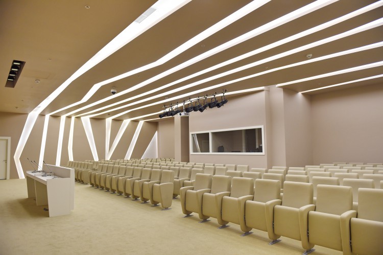 Ilham Aliyev, his spouse attend opening of administrative building of Azerbaijan Boxing Federation and  “Qafqaz Baku Sport Hotel”