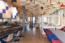 President Ilham Aliyev, his spouse review “Atelye 61” restaurant in National Flag Square