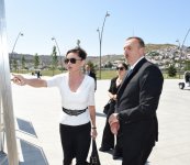President Ilham Aliyev, his wife  attend opening of Bayil Boulevard