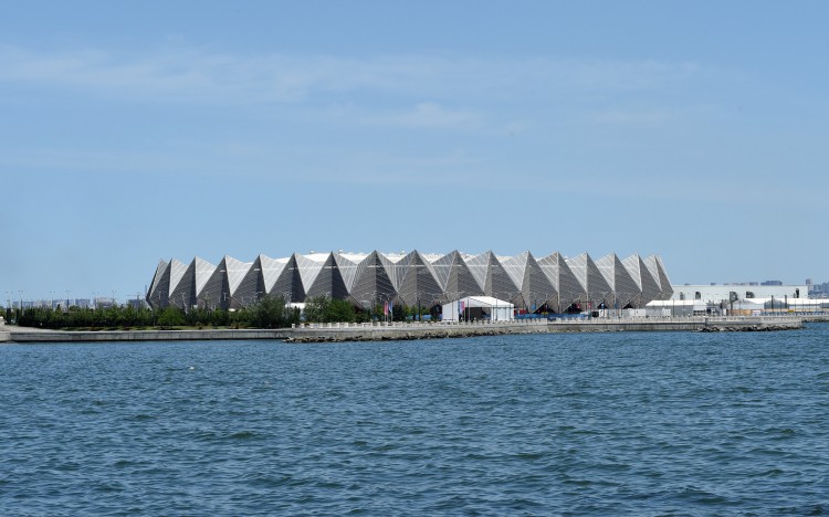 Ilham Aliyev, his spouse review Baku Crystal Hall that will host several competitions during First European Games (PHOTO)
