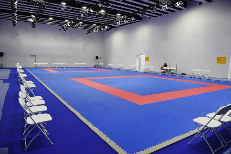Ilham Aliyev, his spouse review Baku Crystal Hall that will host several competitions during First European Games (PHOTO)