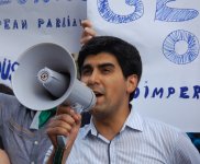 Rally held in front of British embassy in Azerbaijan