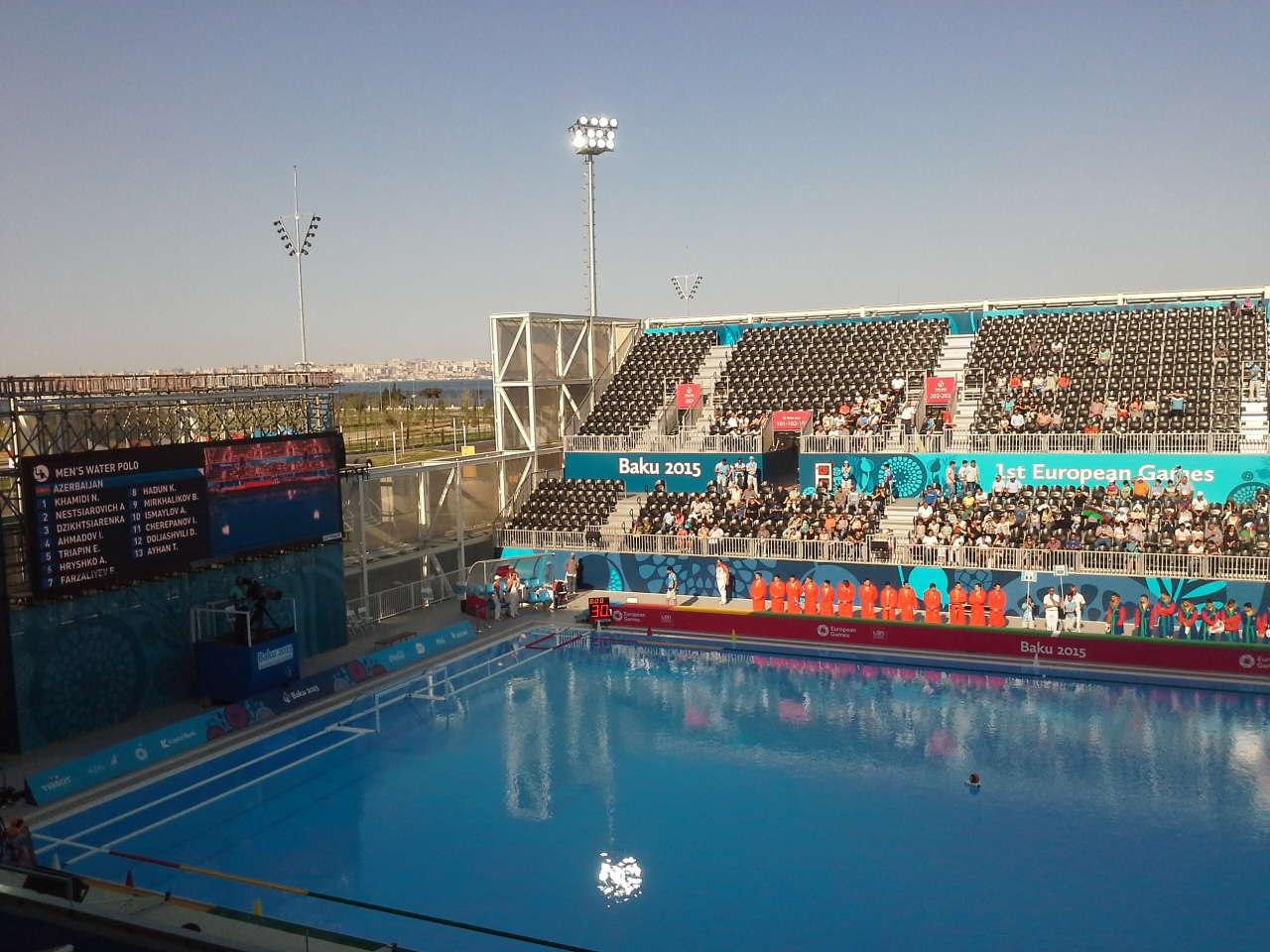 Water polo match kicks off between Azerbaijani and Romanian teams (PHOTO)
