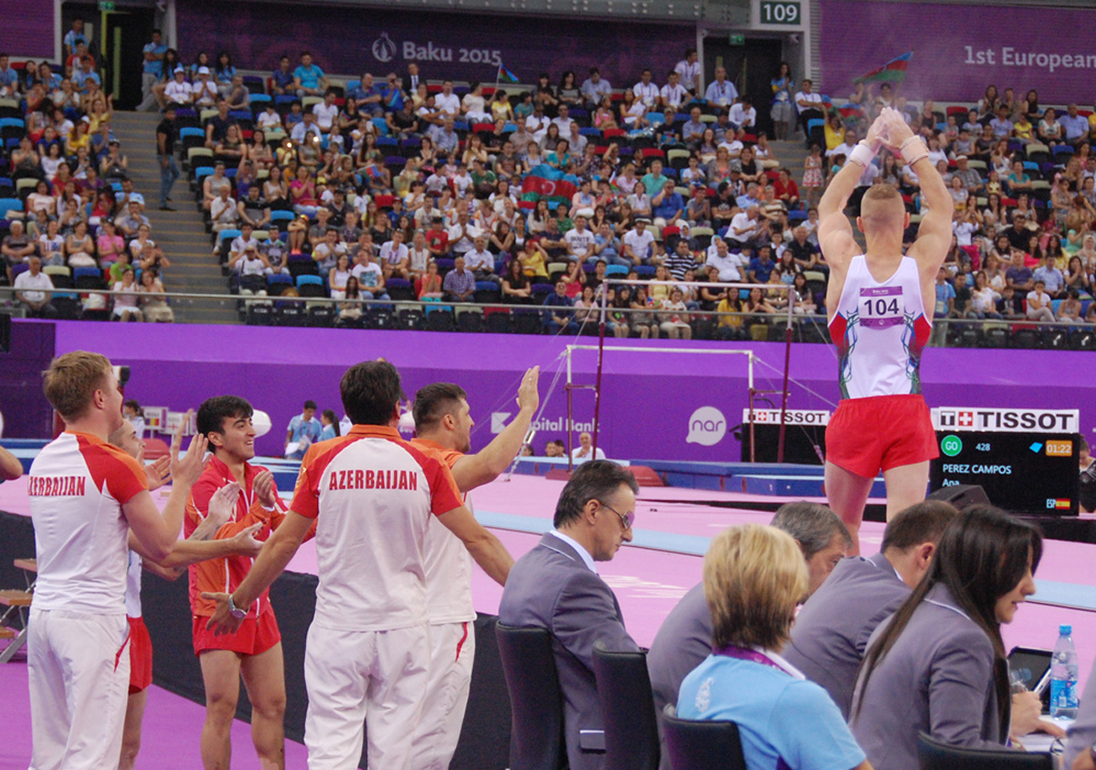 Azerbaijan wins bronze in artistic gymnastics at Baku’s first European Games (PHOTO)