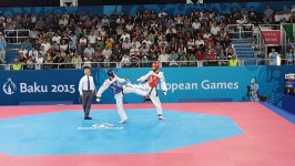Baku 2015: Azerbaijani taekwondo fighter in quarterfinals