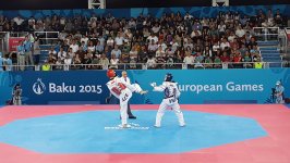 Baku 2015: Azerbaijani taekwondo fighter in quarterfinals