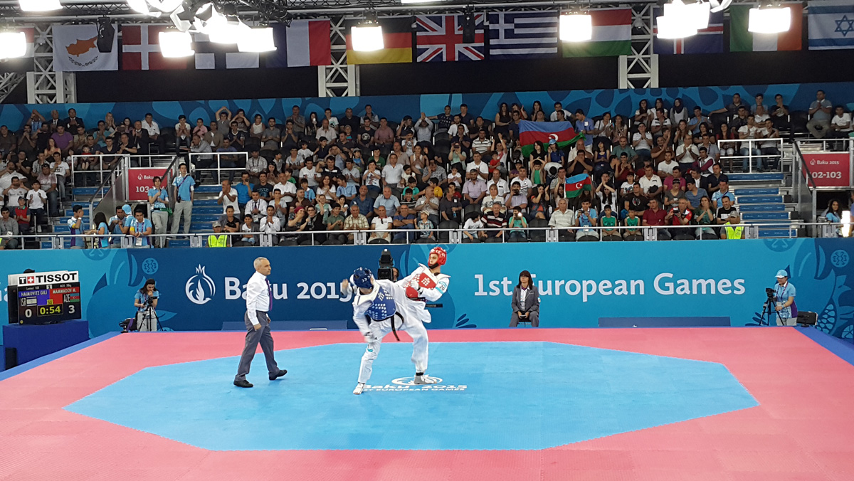 Baku 2015: Azerbaijani taekwondo fighter in quarterfinals