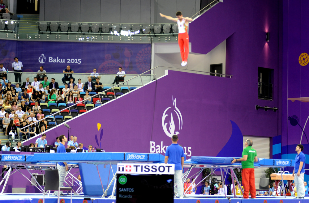 Trampoline events continue at Baku 2015 (PHOTO)