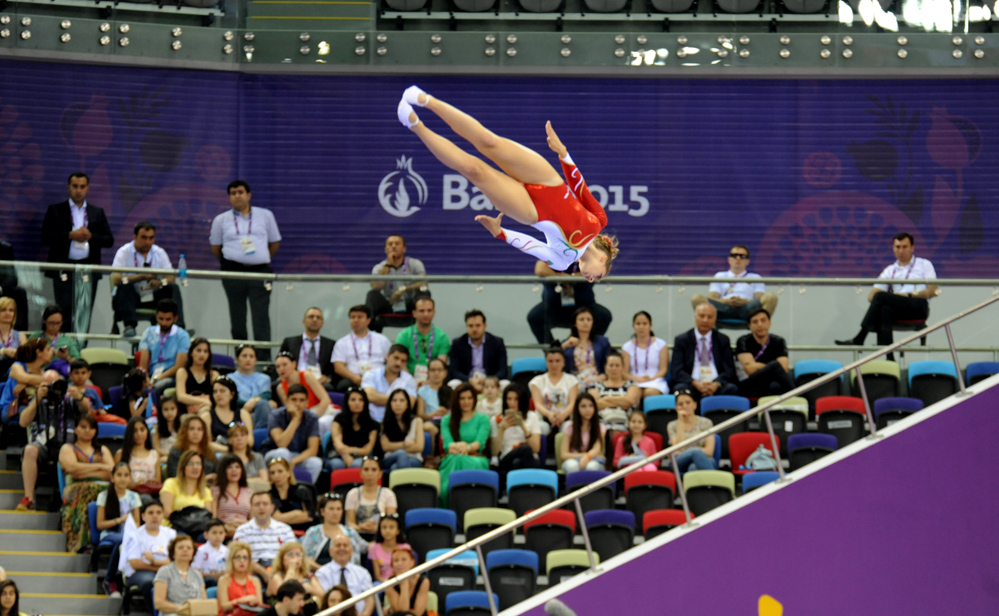 Trampoline events continue at Baku 2015 (PHOTO)