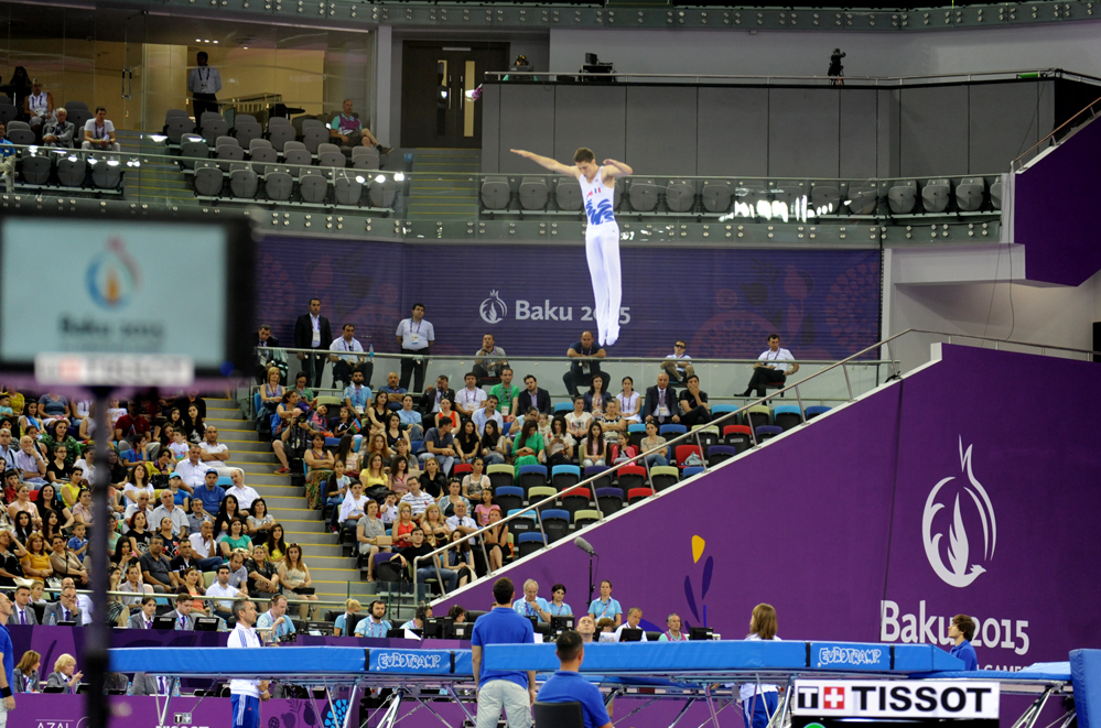 Trampoline events continue at Baku 2015 (PHOTO)
