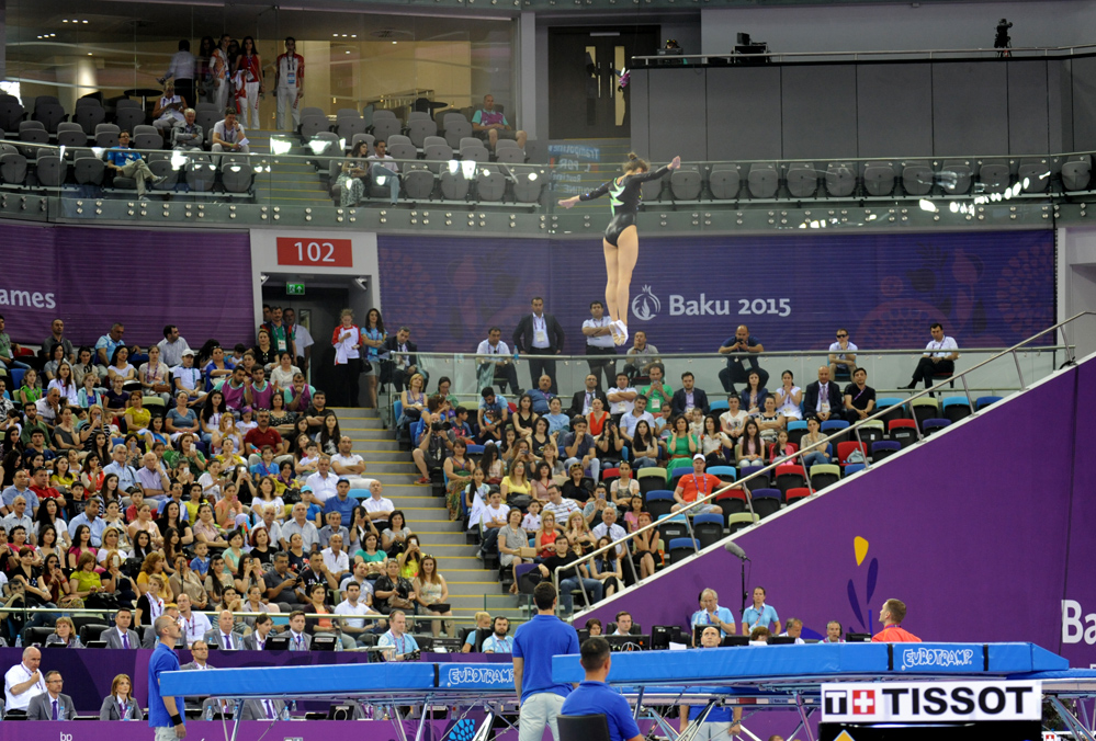 Trampoline events continue at Baku 2015 (PHOTO)