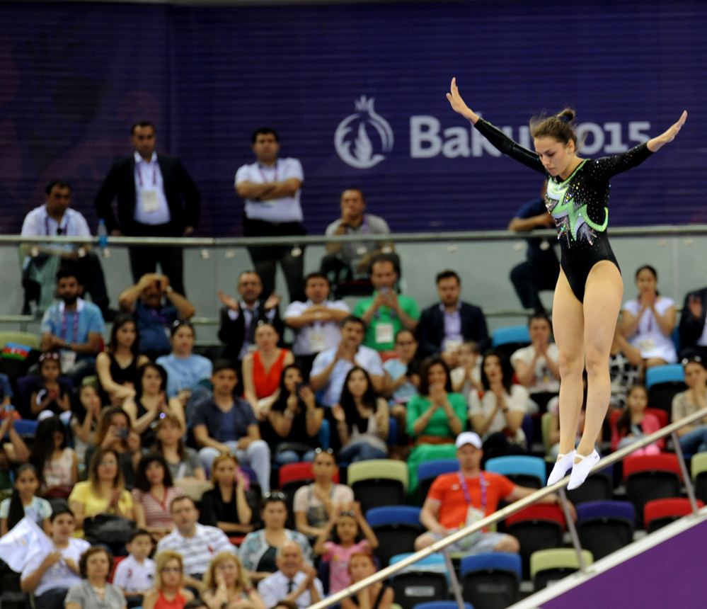 Trampoline events continue at Baku 2015 (PHOTO)