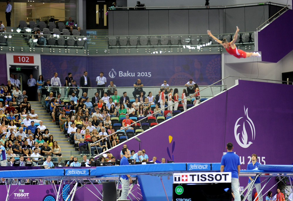 Trampoline events continue at Baku 2015 (PHOTO)