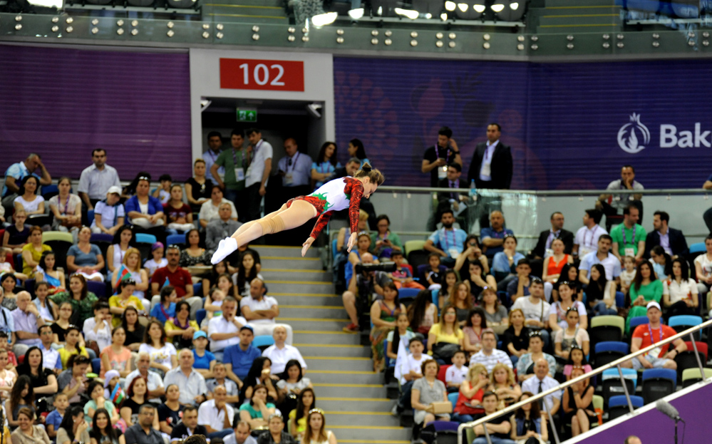 Trampoline events continue at Baku 2015 (PHOTO)