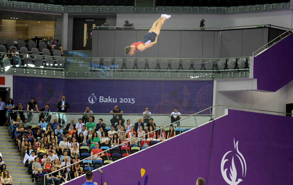 Trampoline events continue at Baku 2015 (PHOTO)