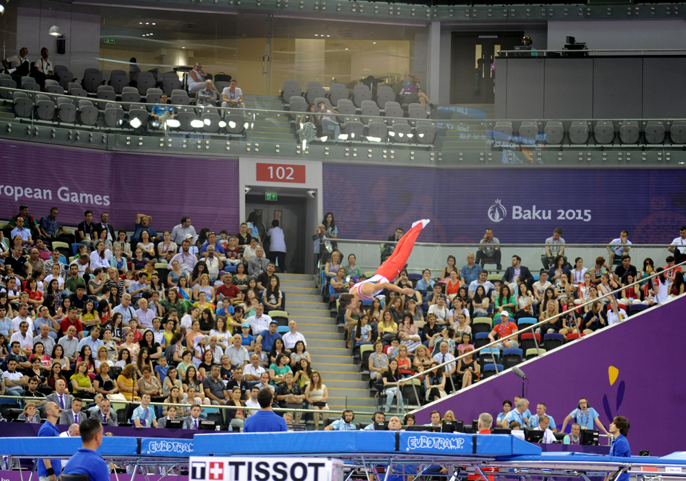 Trampoline events continue at Baku 2015 (PHOTO)