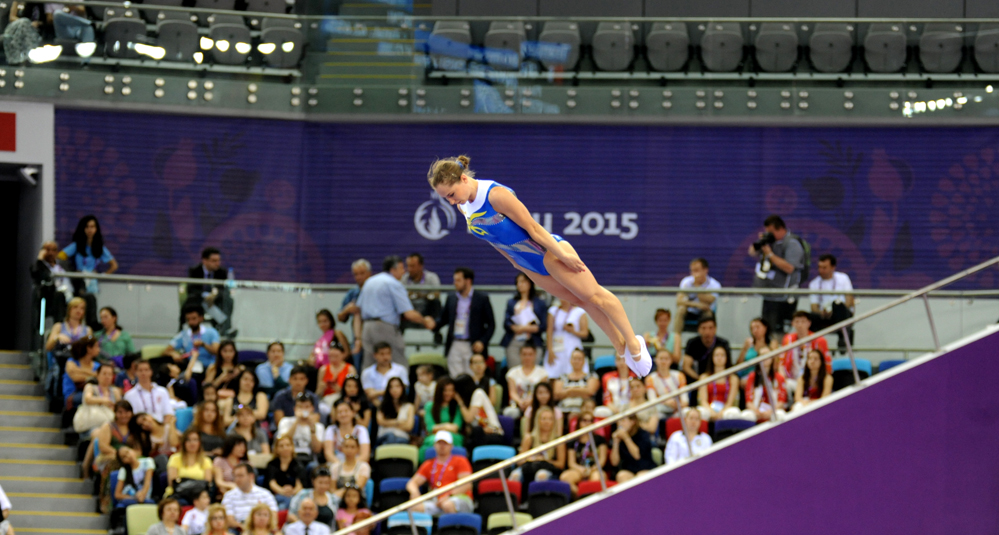Trampoline events continue at Baku 2015 (PHOTO)