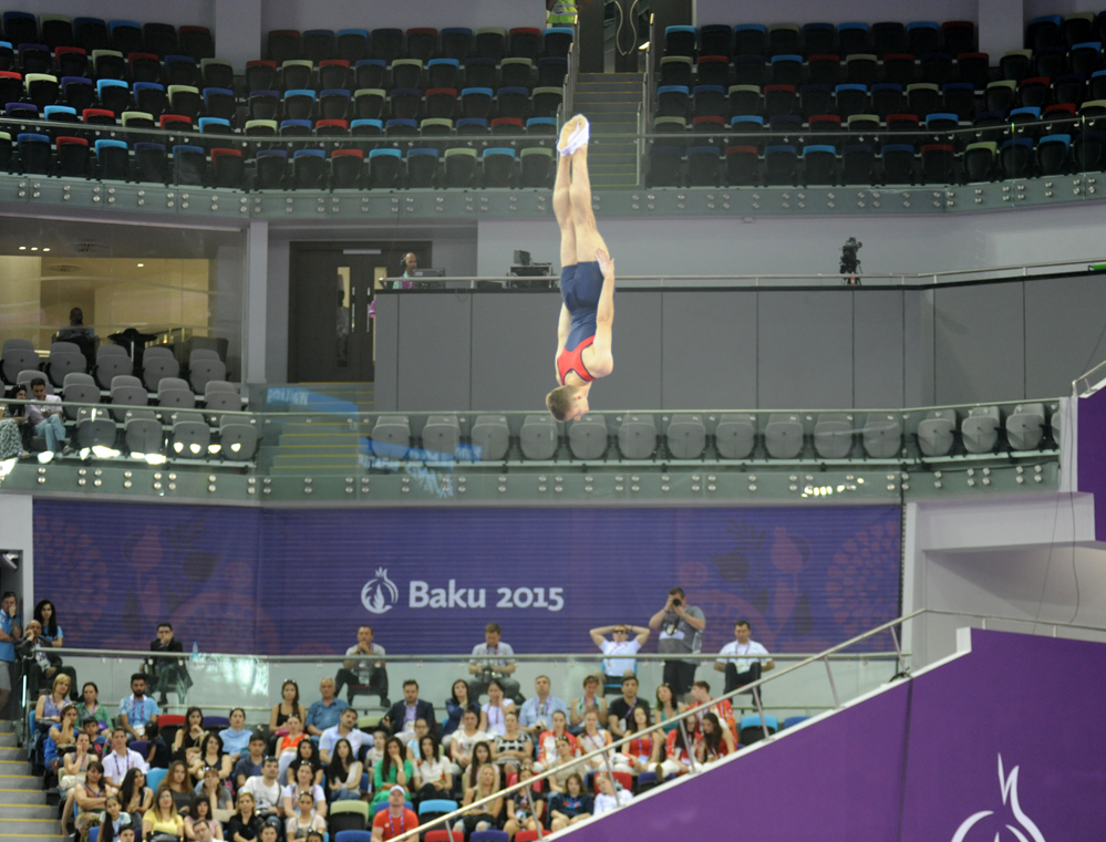 Trampoline events continue at Baku 2015 (PHOTO)