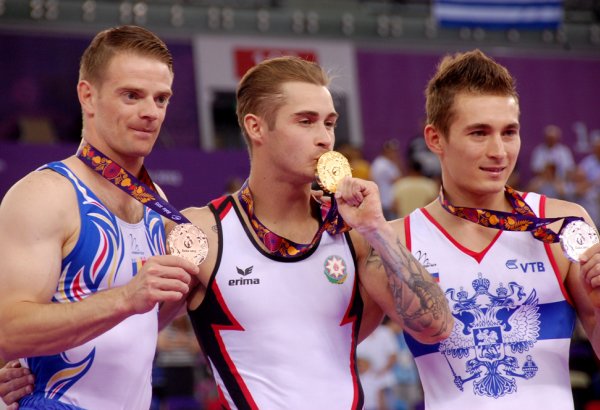 Awarding ceremony of athletes in artistic gymnastics at European Games held (PHOTO)  (VIDEO)
