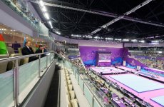 Azerbaijan’s first lady awards artistic gymnastics winners of Baku 2015 (PHOTO) (VIDEO)