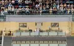 Azerbaijan’s first lady awards artistic gymnastics winners of Baku 2015 (PHOTO) (VIDEO)