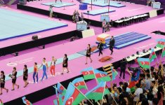 Azerbaijan’s first lady awards artistic gymnastics winners of Baku 2015 (PHOTO) (VIDEO)