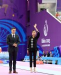 Azerbaijan’s first lady awards artistic gymnastics winners of Baku 2015 (PHOTO) (VIDEO)