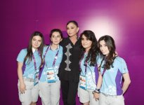 Azerbaijan’s first lady awards artistic gymnastics winners of Baku 2015 (PHOTO) (VIDEO)