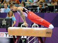 Baku 2015: Azerbaijani gymnast wins silver in pommel horse exercise (PHOTO)