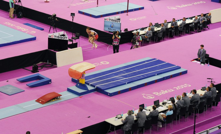 Azerbaijan’s first lady awards artistic gymnastics winners of Baku 2015 (PHOTO) (VIDEO)
