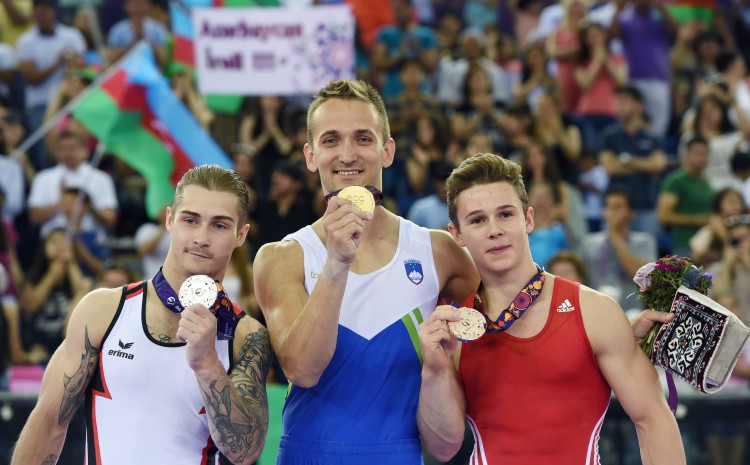 Azerbaijan’s first lady awards artistic gymnastics winners of Baku 2015 (PHOTO) (VIDEO)