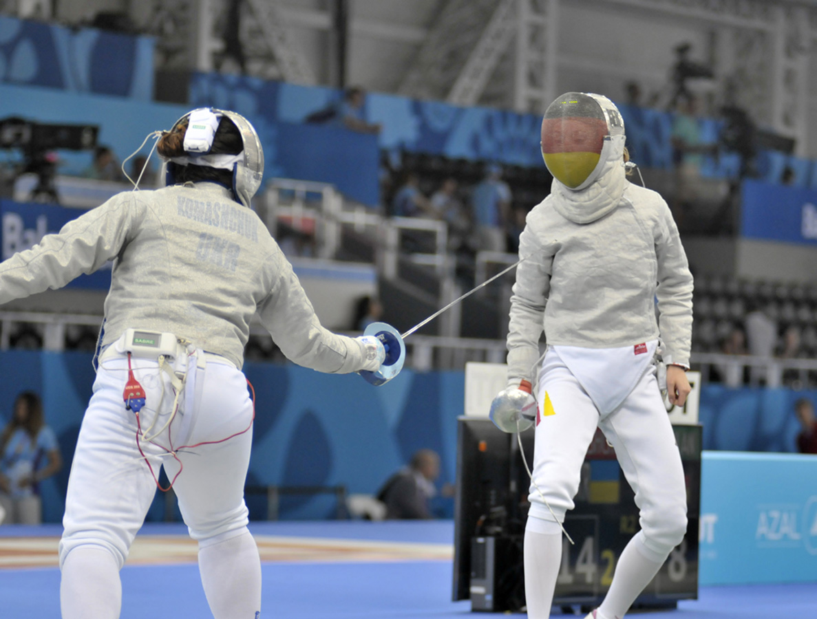 Baku 2015: Azerbaijani sabre fencer advanced to 1/8 finals