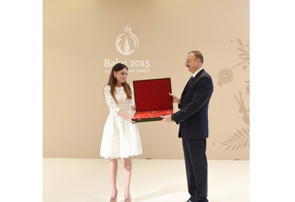 Mehriban Aliyeva awarded with “Heydar Aliyev” order for big contribution to organization of Baku 2015
