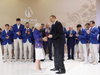 Mehriban Aliyeva awarded with “Heydar Aliyev” order for big contribution to organization of Baku 2015