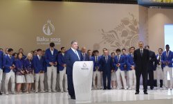 Mehriban Aliyeva awarded with “Heydar Aliyev” order for big contribution to organization of Baku 2015