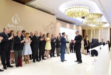 Mehriban Aliyeva awarded with “Heydar Aliyev” order for big contribution to organization of Baku 2015