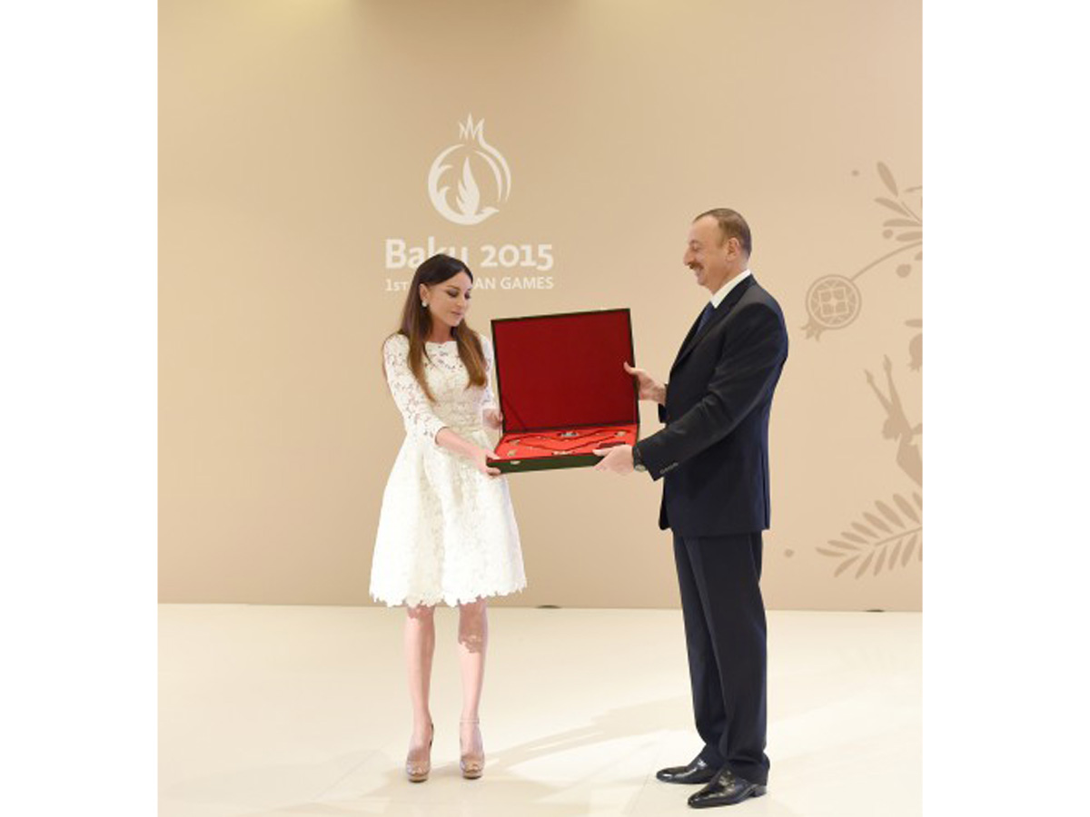 Mehriban Aliyeva awarded with “Heydar Aliyev” order for big contribution to organization of Baku 2015